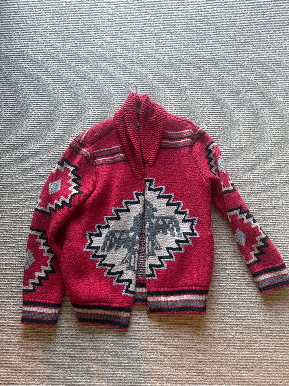 Red Geometric Jacket